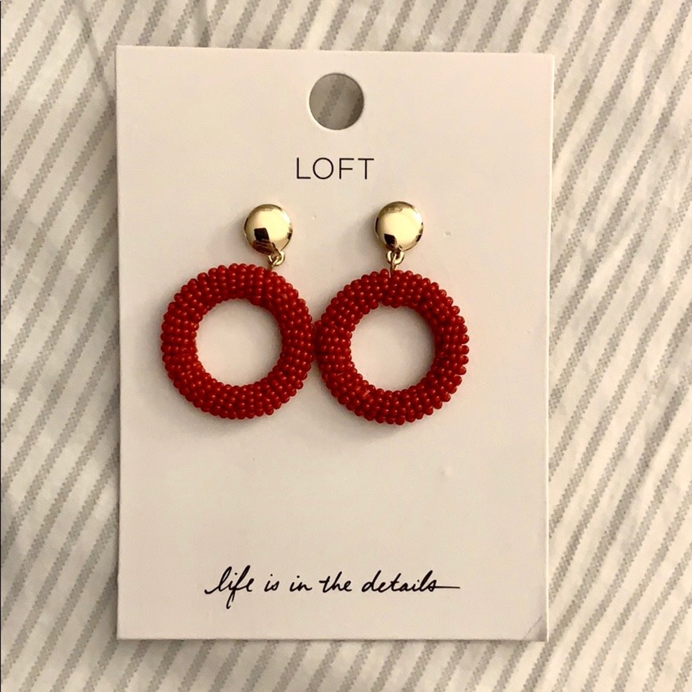 Loft Red Earrings